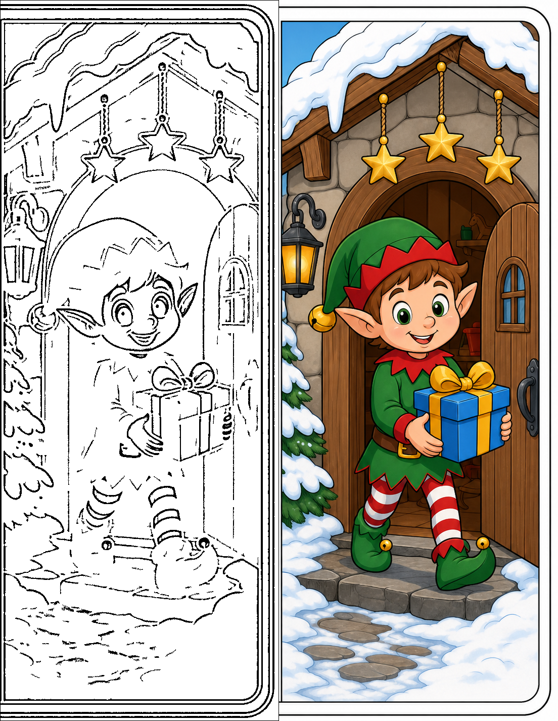 Elf Coloring Pages