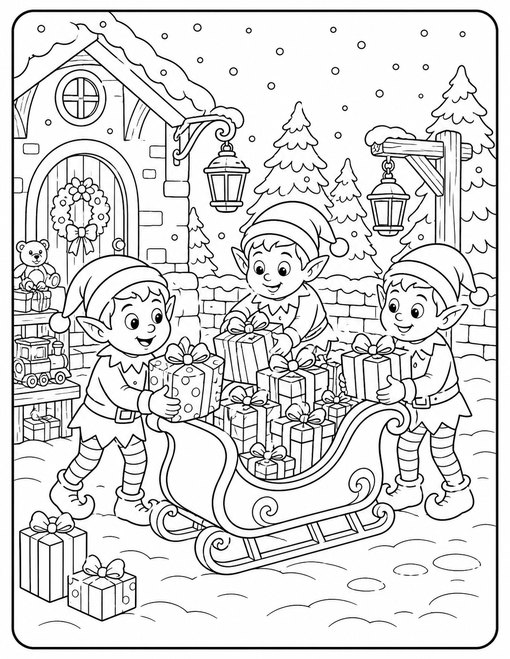 Elf Sleigh Loading