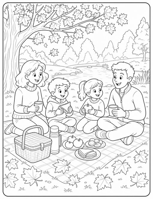 Family Autumn Picnic