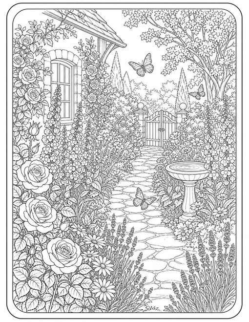 Detailed Cottage Garden