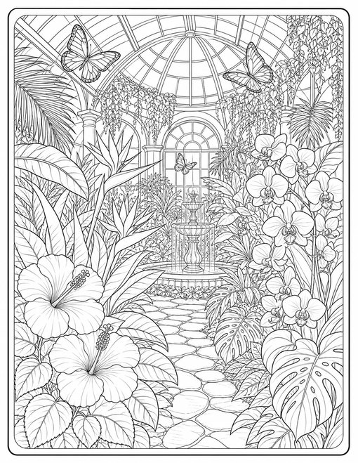 Tropical Flower Garden