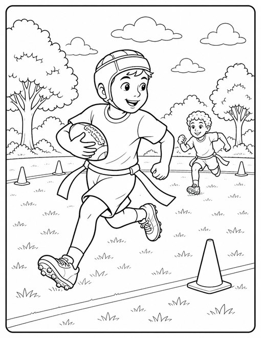 Flag Football Run