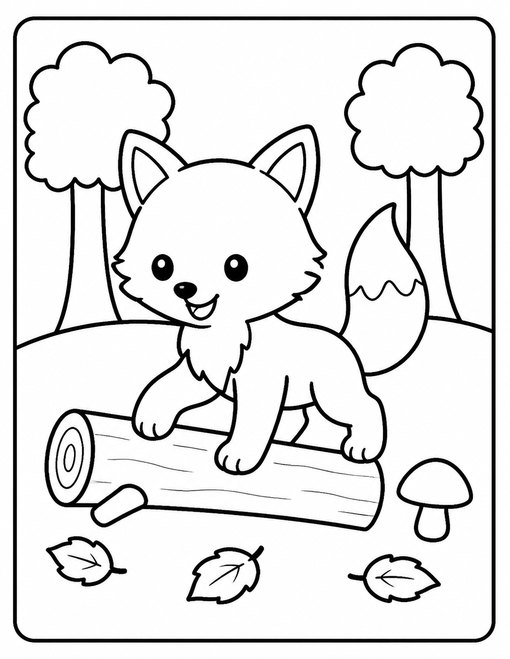 Fox Cub Log Hop