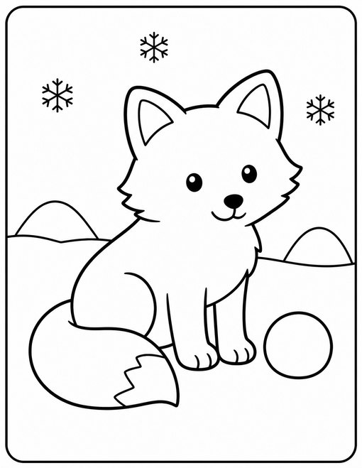 Arctic Fox Snowball