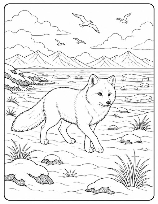 Arctic Fox Ice Coast