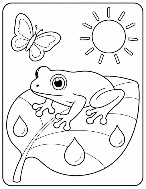 Tree Frog Leaf