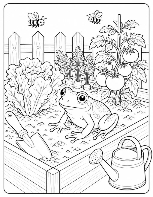 Frog Vegetable Garden