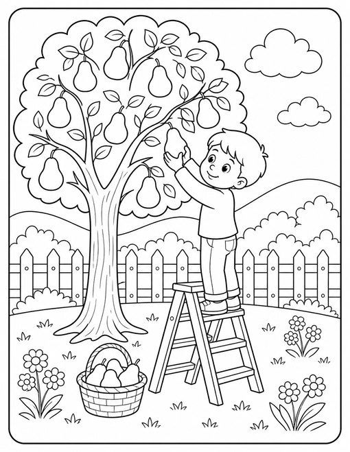 Pear Orchard Ladder