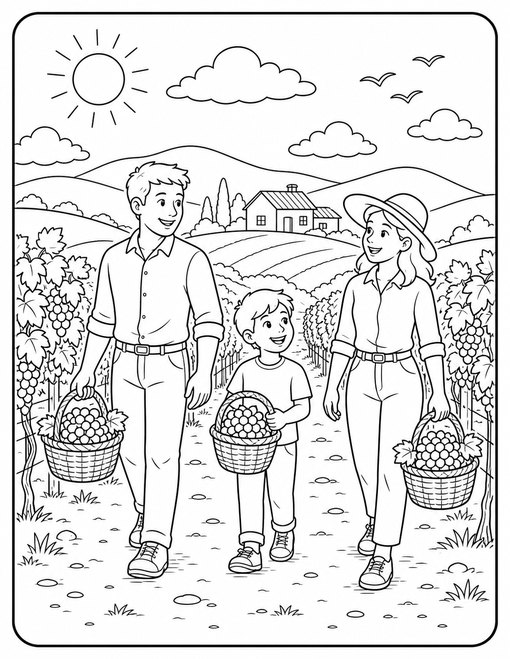 Grape Vineyard Walk