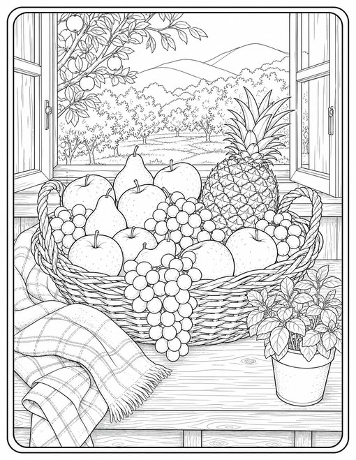 Fruit Still Life Window