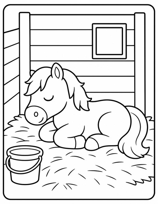 Sleepy Pony Stall