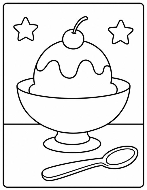 Ice Cream 003 Simple Sundae Bowl