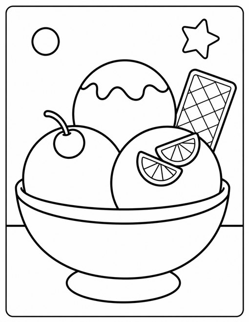 Ice Cream 006 Three Scoop Bowl