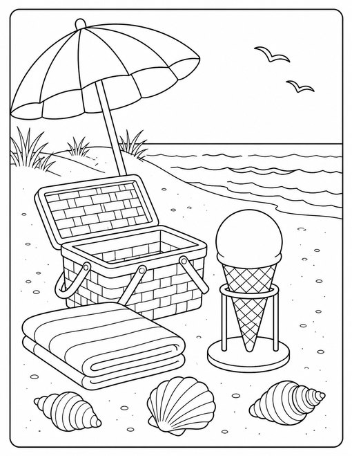 Ice Cream 008 Beach Cone Picnic