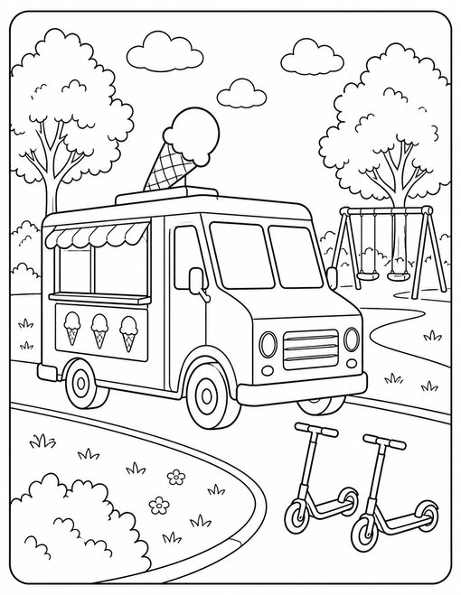 Ice Cream 017 Ice Cream Truck Park