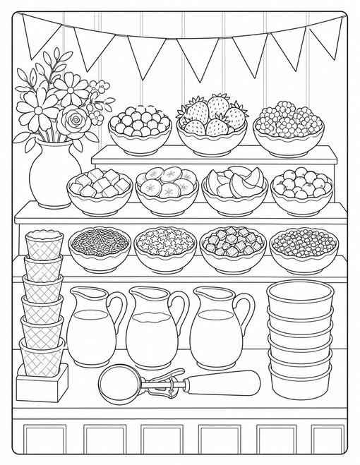 Ice Cream 021 Sundae Toppings Bar