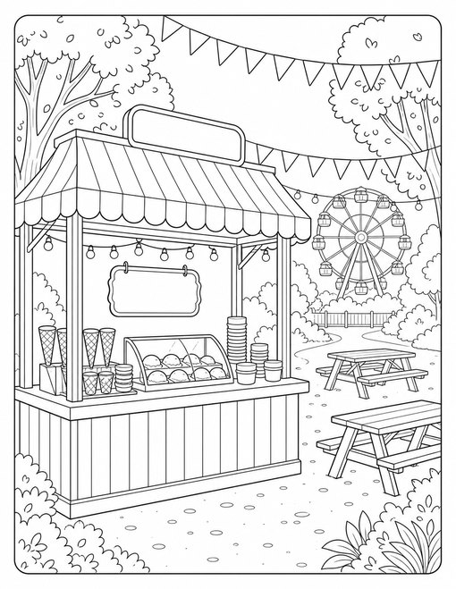 Ice Cream 023 Festival Dessert Stall
