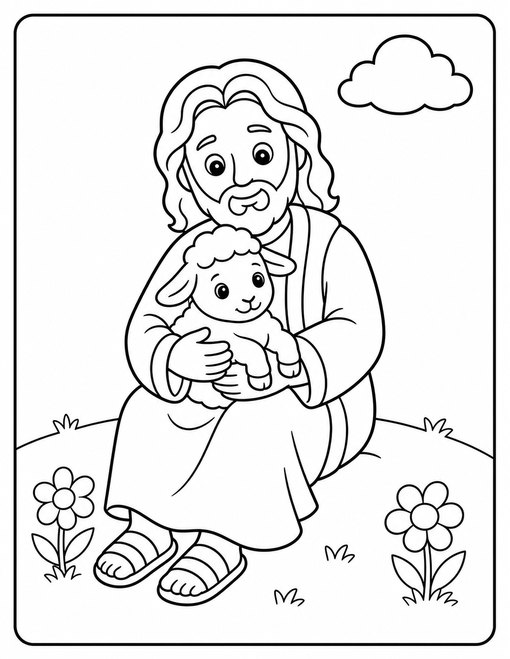 Jesus With Lamb