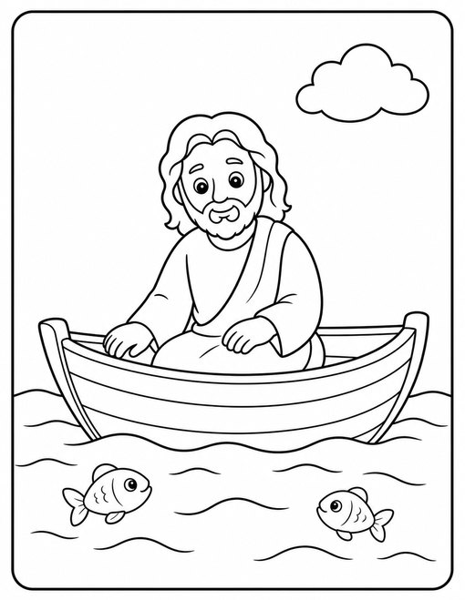 Jesus In Boat