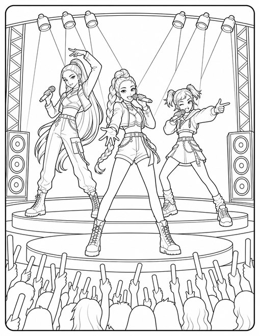 Kpop Demon Hunter 012 Trio Concert Performance
