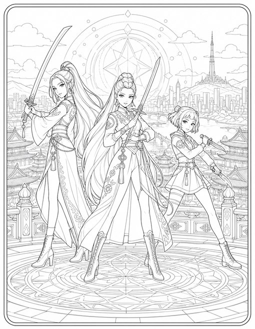Kpop Demon Hunter 018 Huntrix Grand Guardian Pose