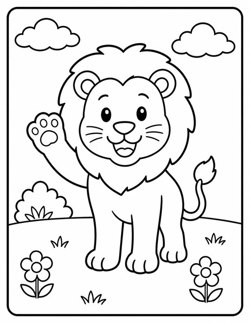 Friendly Lion Wave