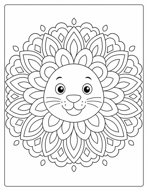 Lion Sunburst