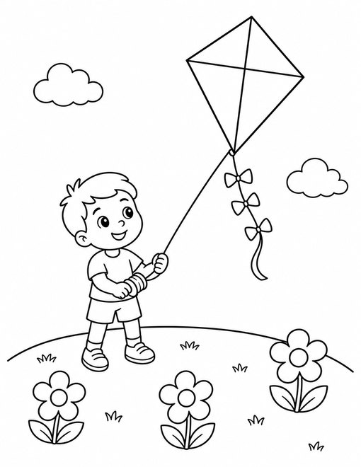 Kite In Spring Breeze