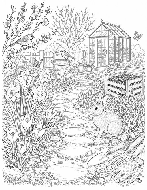 March Garden Awakening