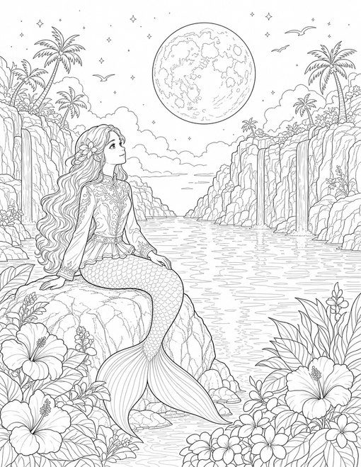 Moonlit Mermaid Lagoon