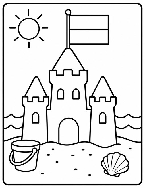 Monaco Flag 005 Sandcastle Flag