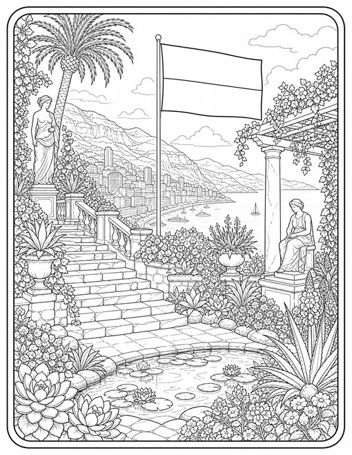 Monaco Flag 022 Botanical Terraces