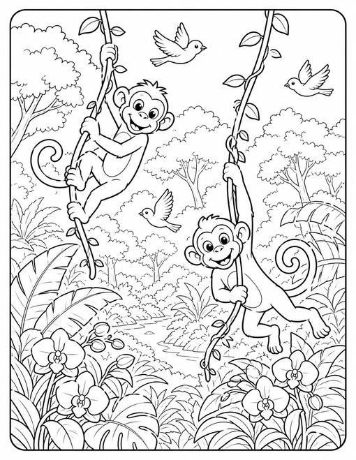 Monkeys Vine Play