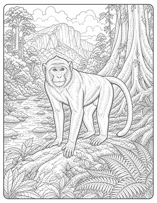 Monkey Forest Portrait