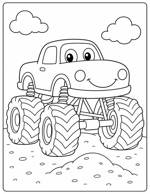 Monster Truck 001 Big Wheel Smile