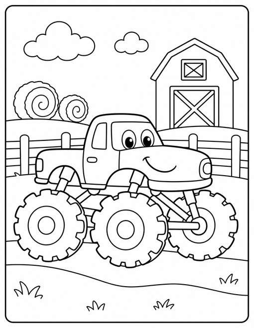 Monster Truck 005 Farm Track Ride