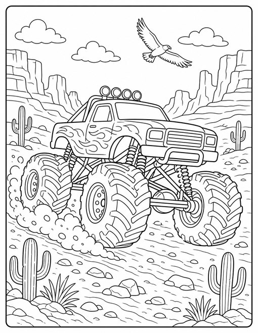 Monster Truck 013 Desert Canyon Run
