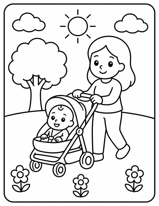 Mothers Day 005 Mom And Baby Stroll
