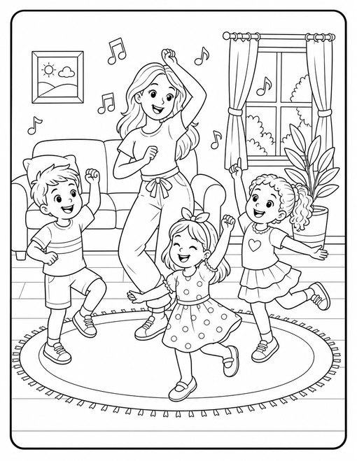 Mothers Day 013 Family Dance At Home