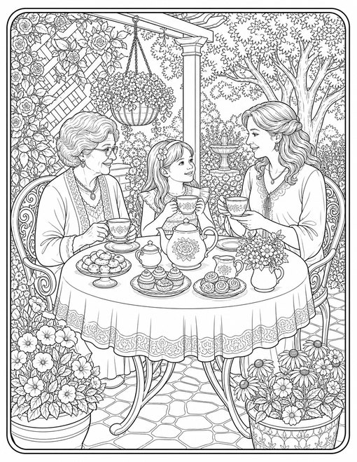Mothers Day 014 Three Generation Tea