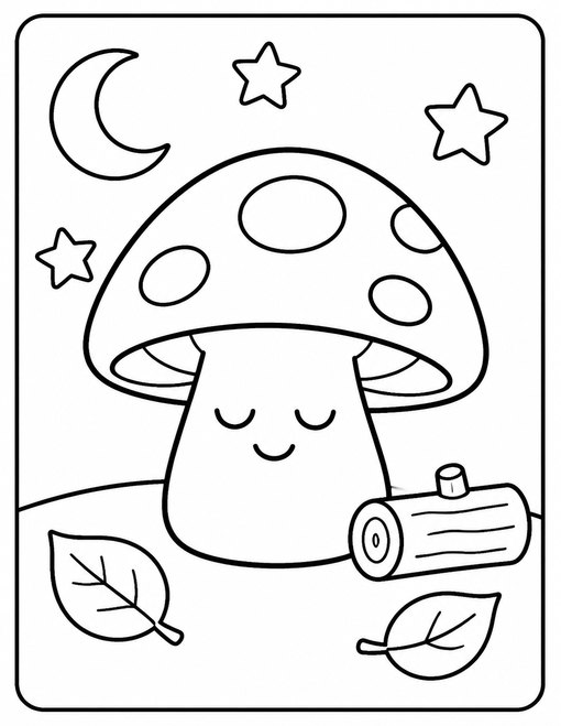 Sleepy Mushroom Moon