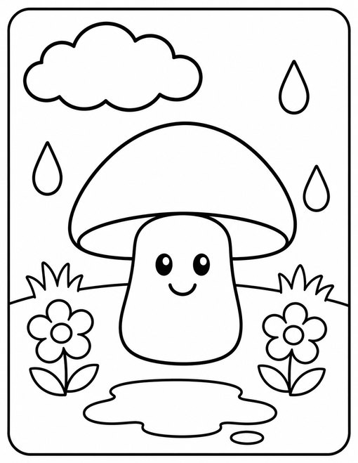 Mushroom Rain Umbrella