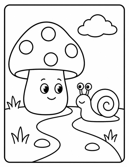 Snail Mushroom Meeting