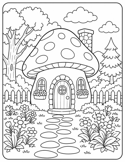 Mushroom Cottage Garden