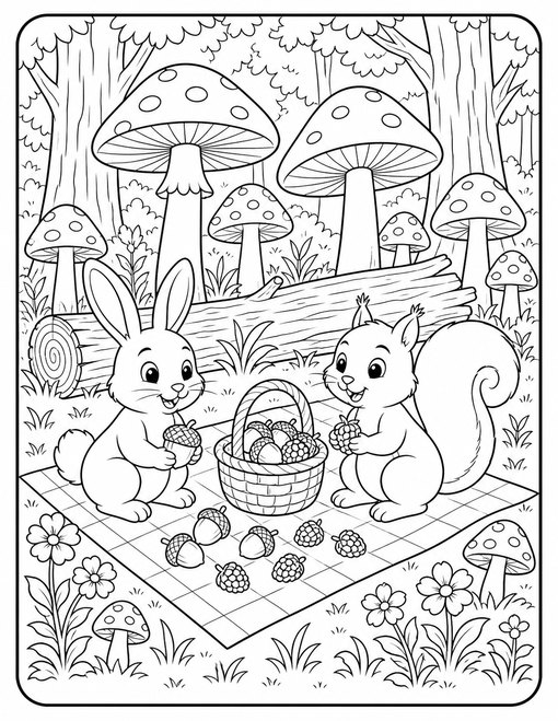 Mushroom Forest Picnic