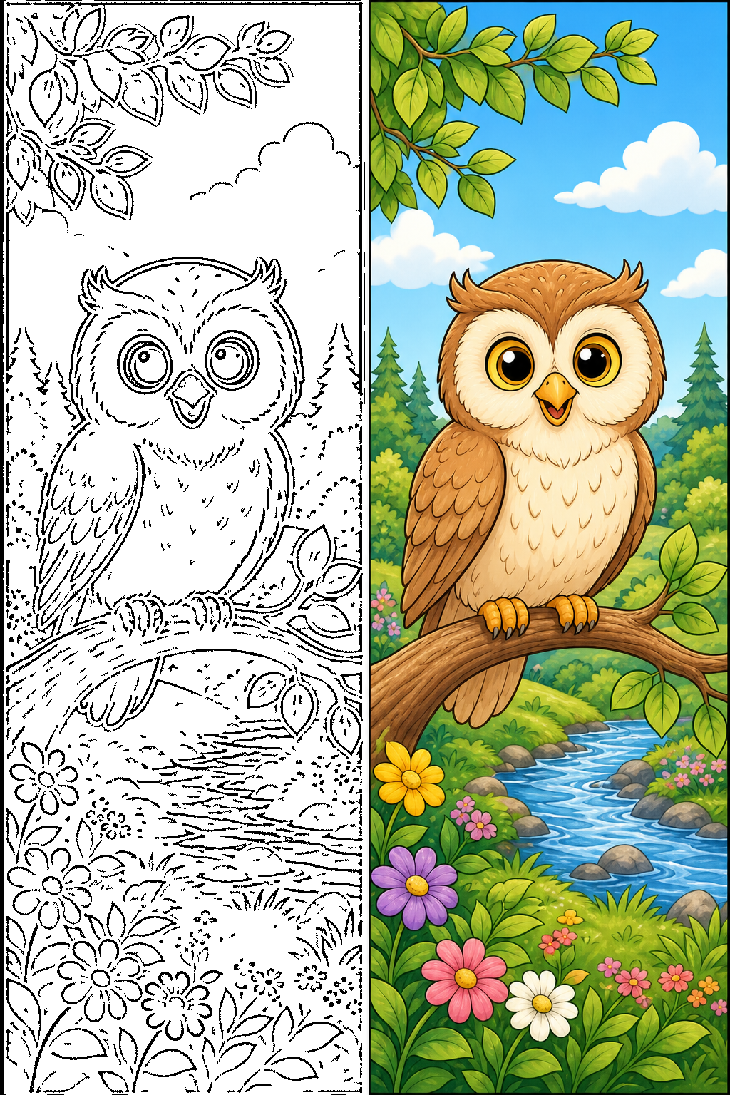 Owl Coloring Pages