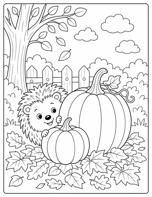 Hedgehog Leaf Pile