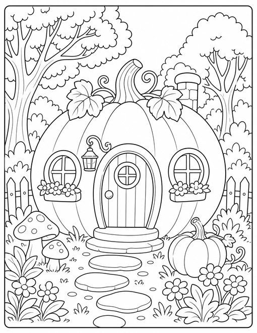 Pumpkin Fairy House