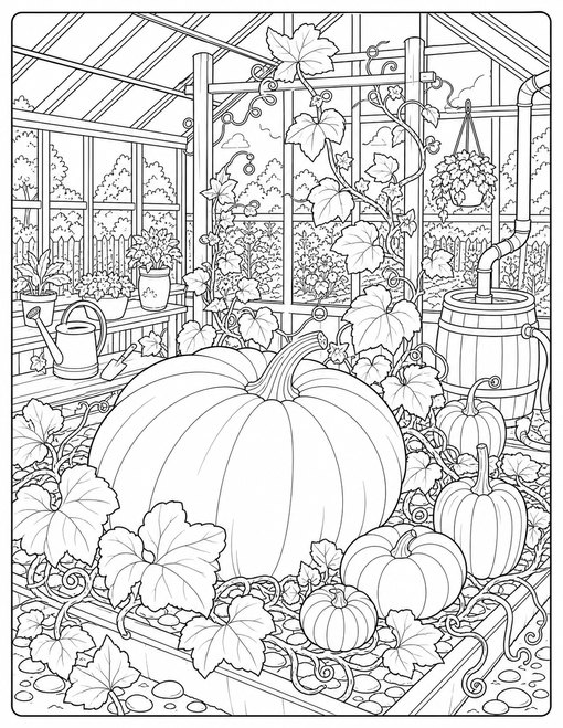Greenhouse Pumpkin Study