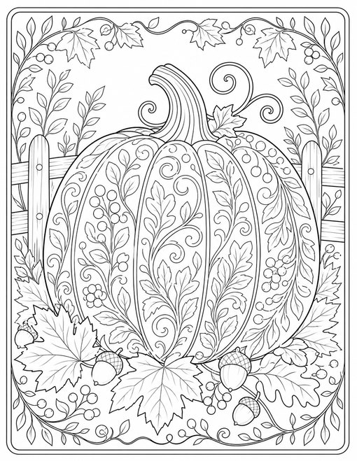 Ornamental Pumpkin Pattern
